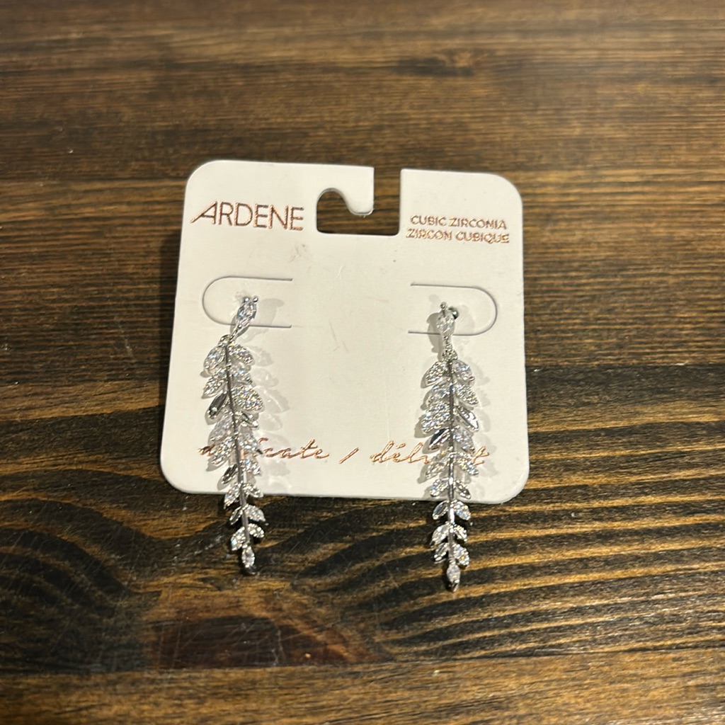 Adrene Rhinestone Vine Earrings New